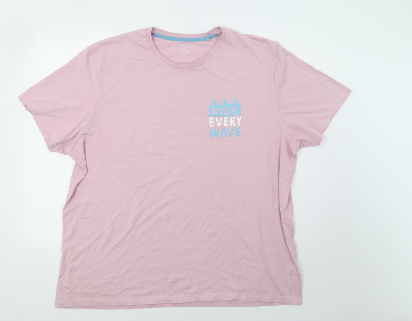 NEXT Mens Pink    T-Shirt Size 3XL