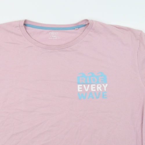 NEXT Mens Pink    T-Shirt Size 3XL