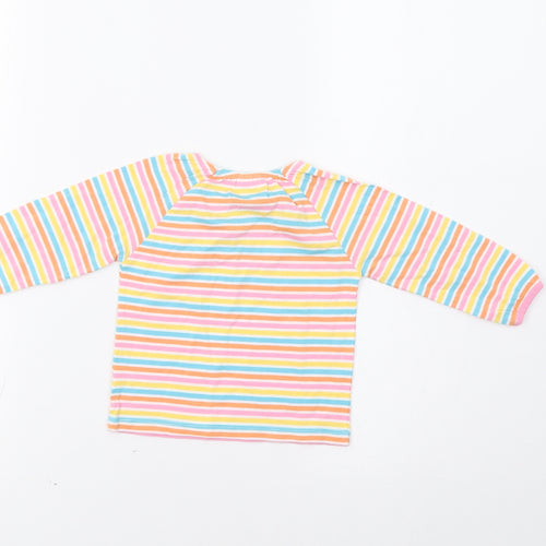 F&F Baby Multicoloured Striped  Basic T-Shirt Size 3-6 Months