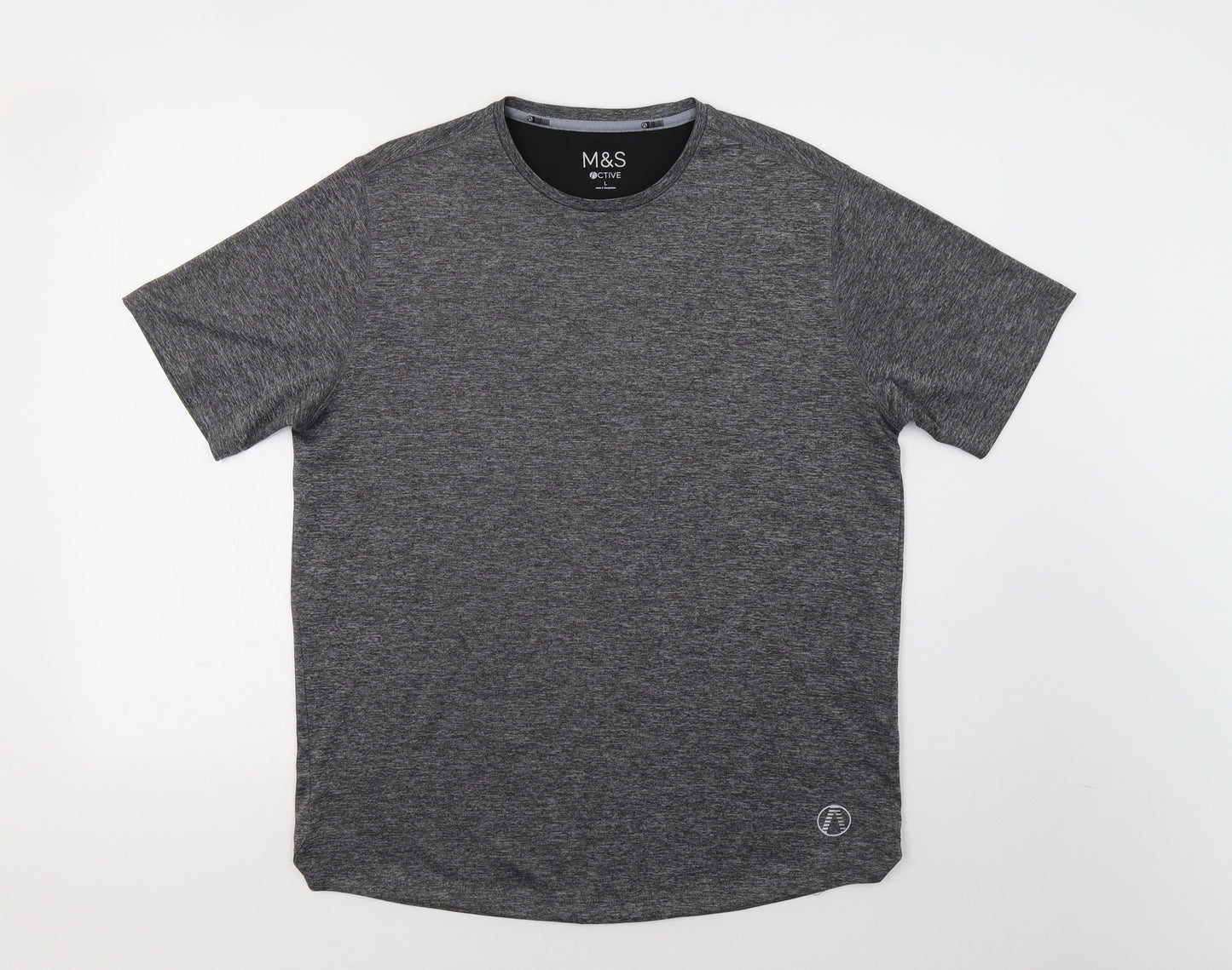 M7S Mens Grey    T-Shirt Size L
