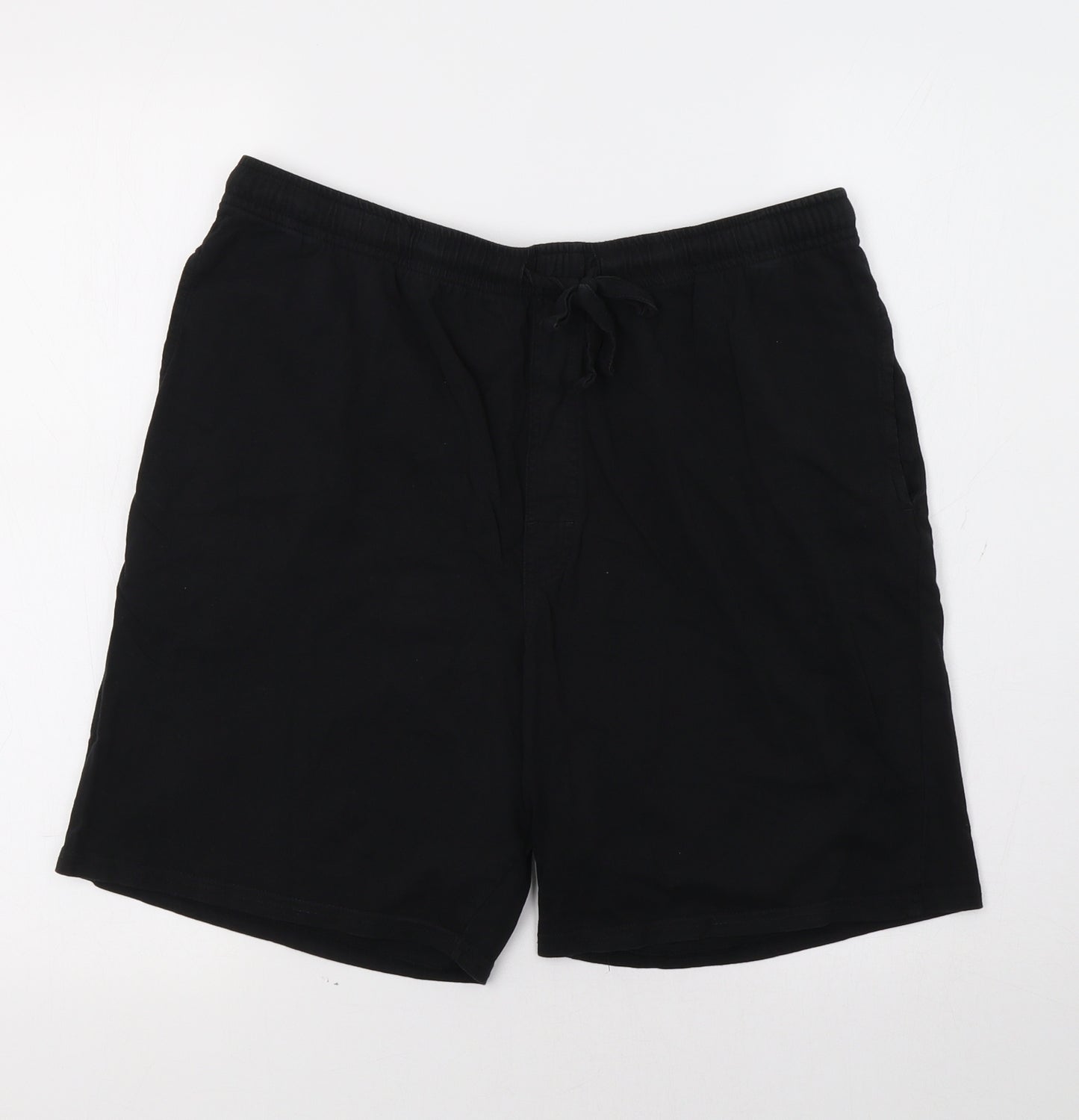 M&S Mens Black   Sweat Shorts Size L
