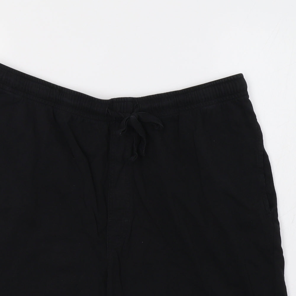 M&S Mens Black   Sweat Shorts Size L