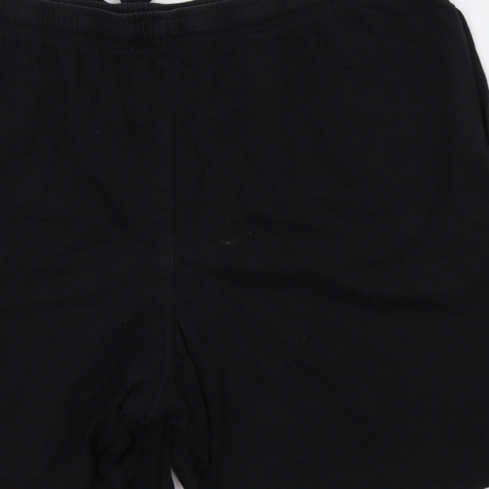 M&S Mens Black   Sweat Shorts Size L