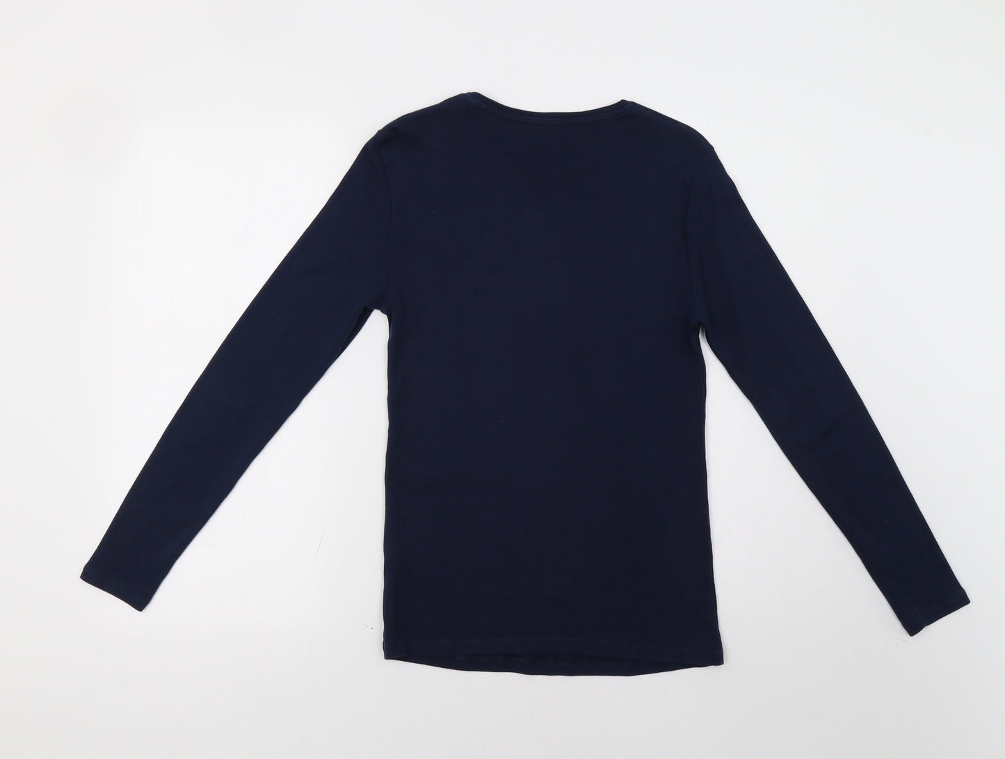 M&S Womens Blue   Basic T-Shirt Size 12