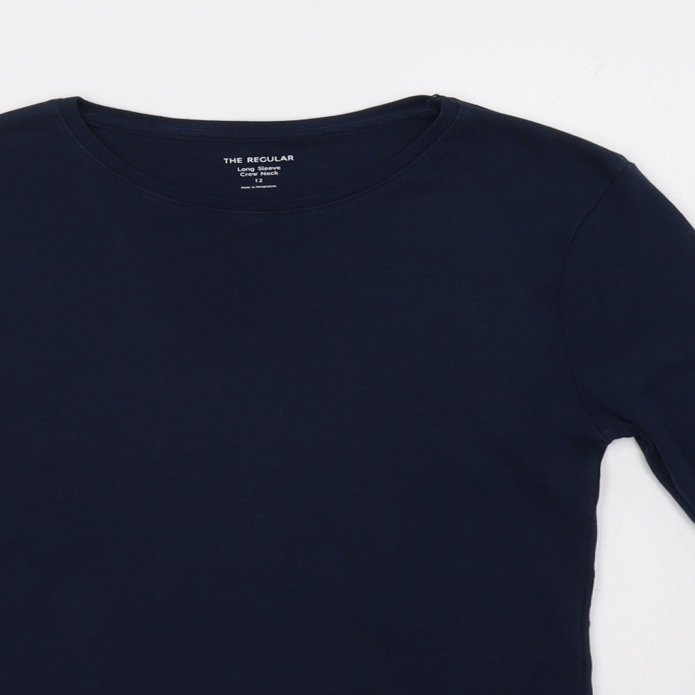 M&S Womens Blue   Basic T-Shirt Size 12