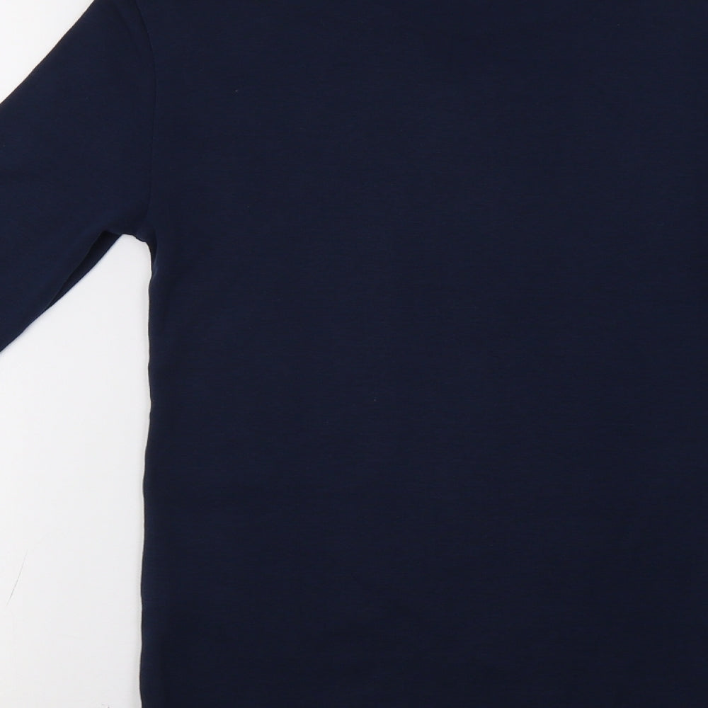 M&S Womens Blue   Basic T-Shirt Size 12
