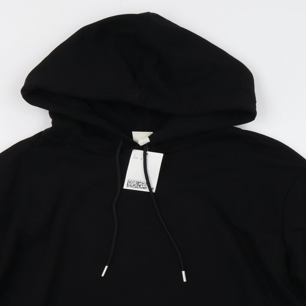 H&M Womens Black   Pullover Hoodie Size S
