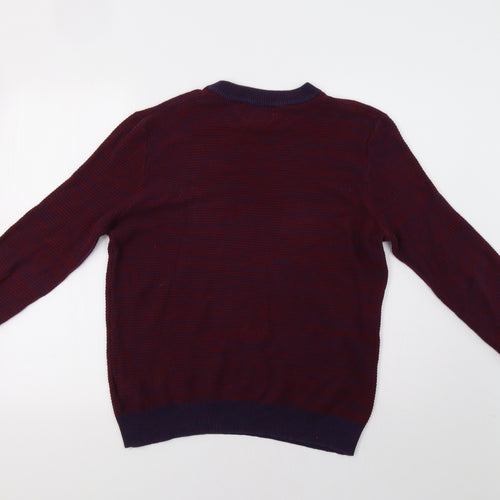 Topman Mens Red   Pullover Jumper Size M
