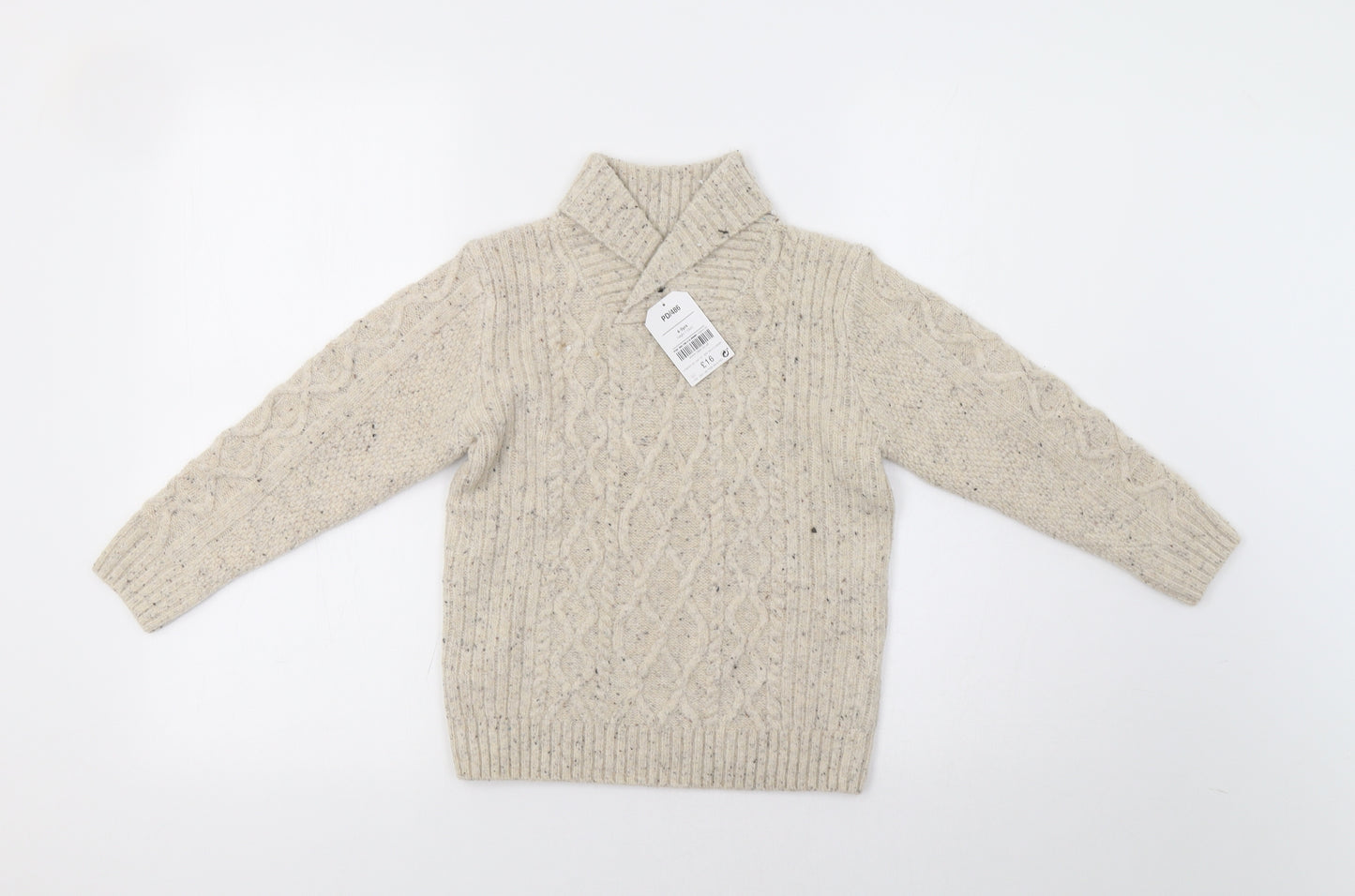NEXT Boys Beige   Pullover Jumper Size 4-5 Years