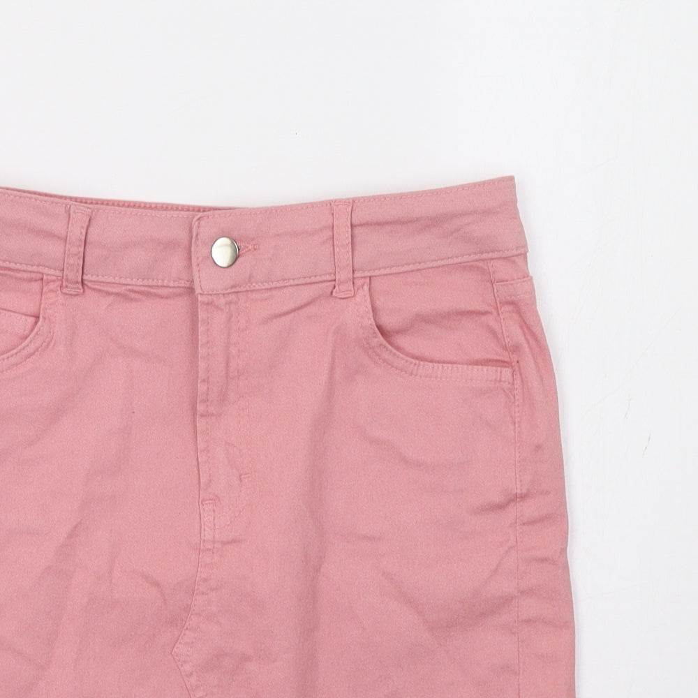 Boohoo Womens Pink   Mini Skirt Size 10