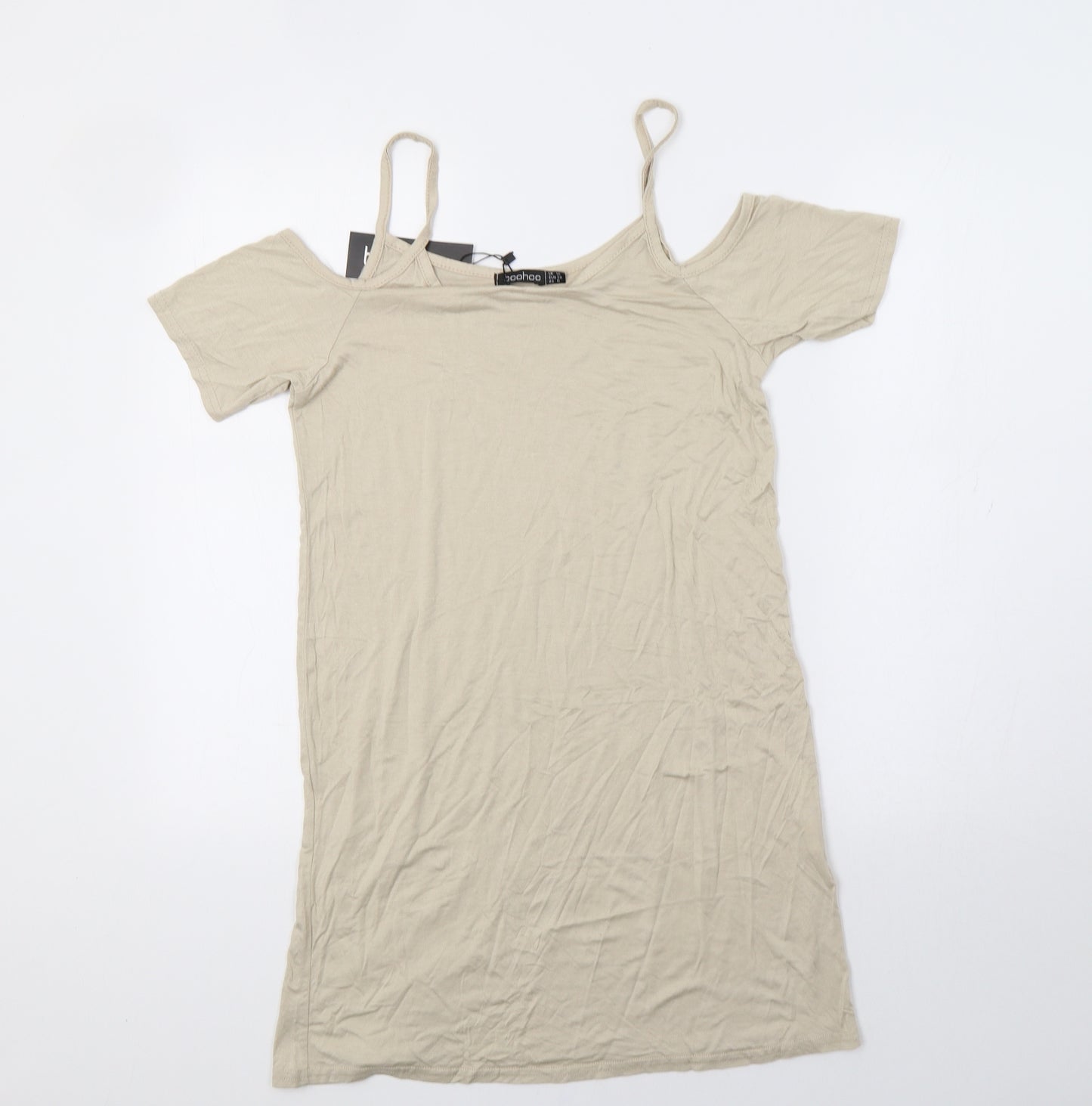 Boohoo Womens Beige   Basic Polo Size 10