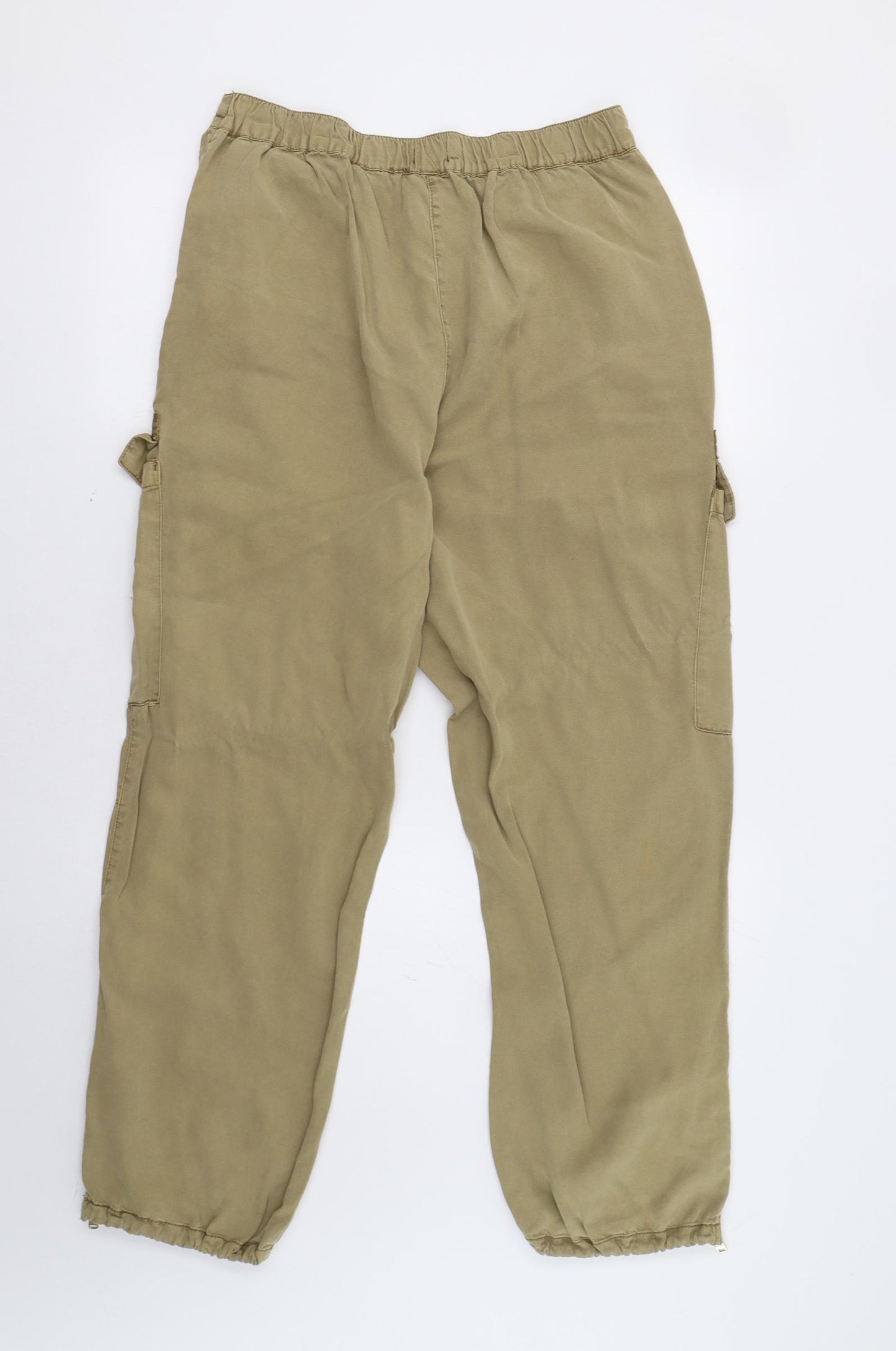 River Island Womens Green   Cargo Trousers Size 14 L28 in