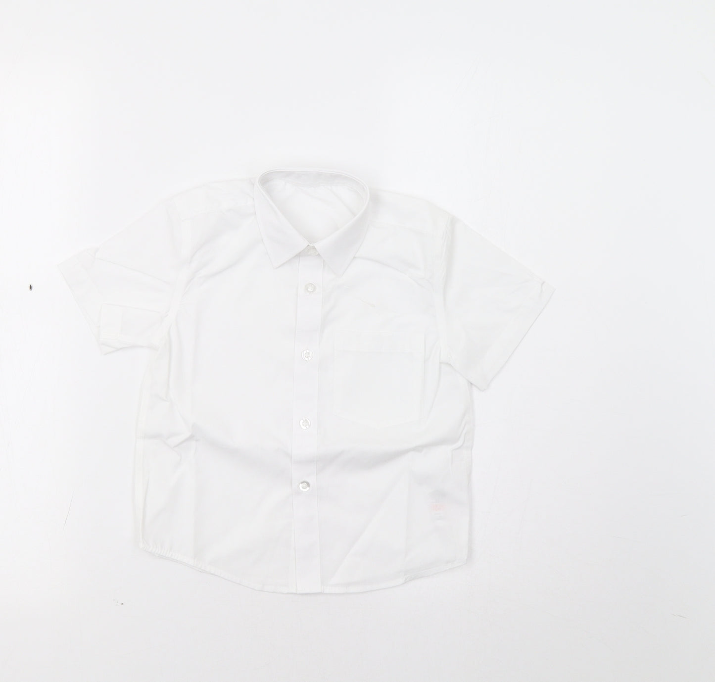 Lily & Dan Boys White   Basic Dress Shirt Size 4-5 Years