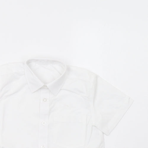 Lily & Dan Boys White   Basic Dress Shirt Size 4-5 Years