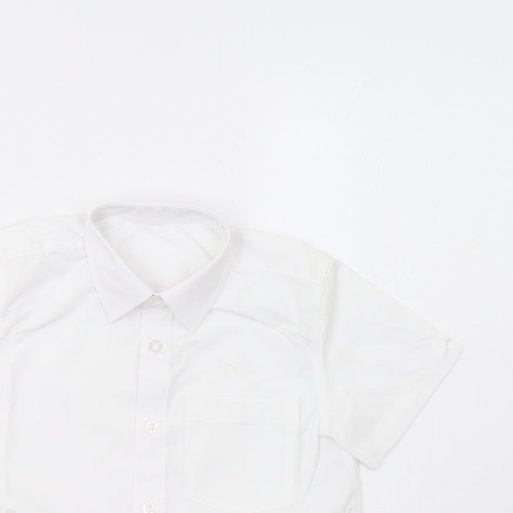 Lily & Dan Boys White   Basic Dress Shirt Size 4-5 Years