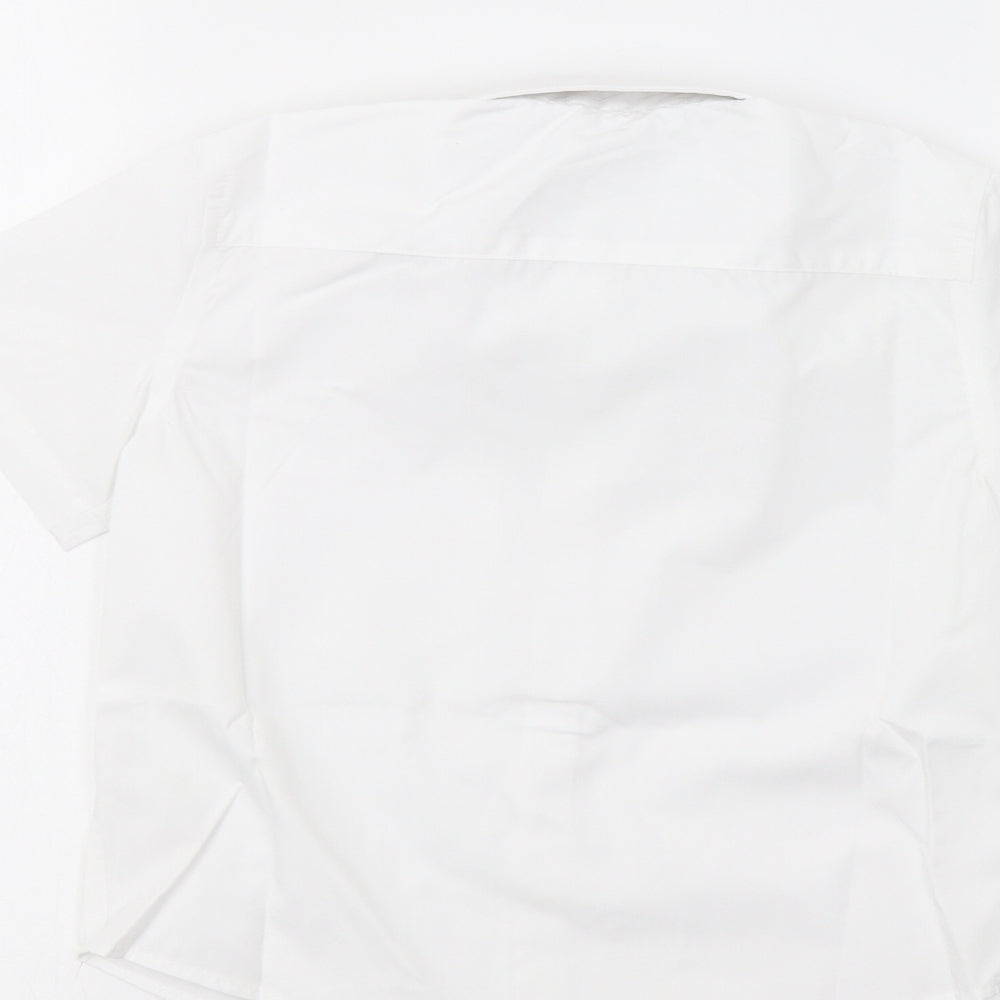 Lily & Dan Boys White   Basic Dress Shirt Size 4-5 Years