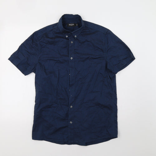 Burton Mens Blue    Button-Up Size M