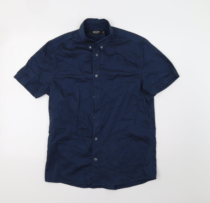 Burton Mens Blue Button-Up Size M