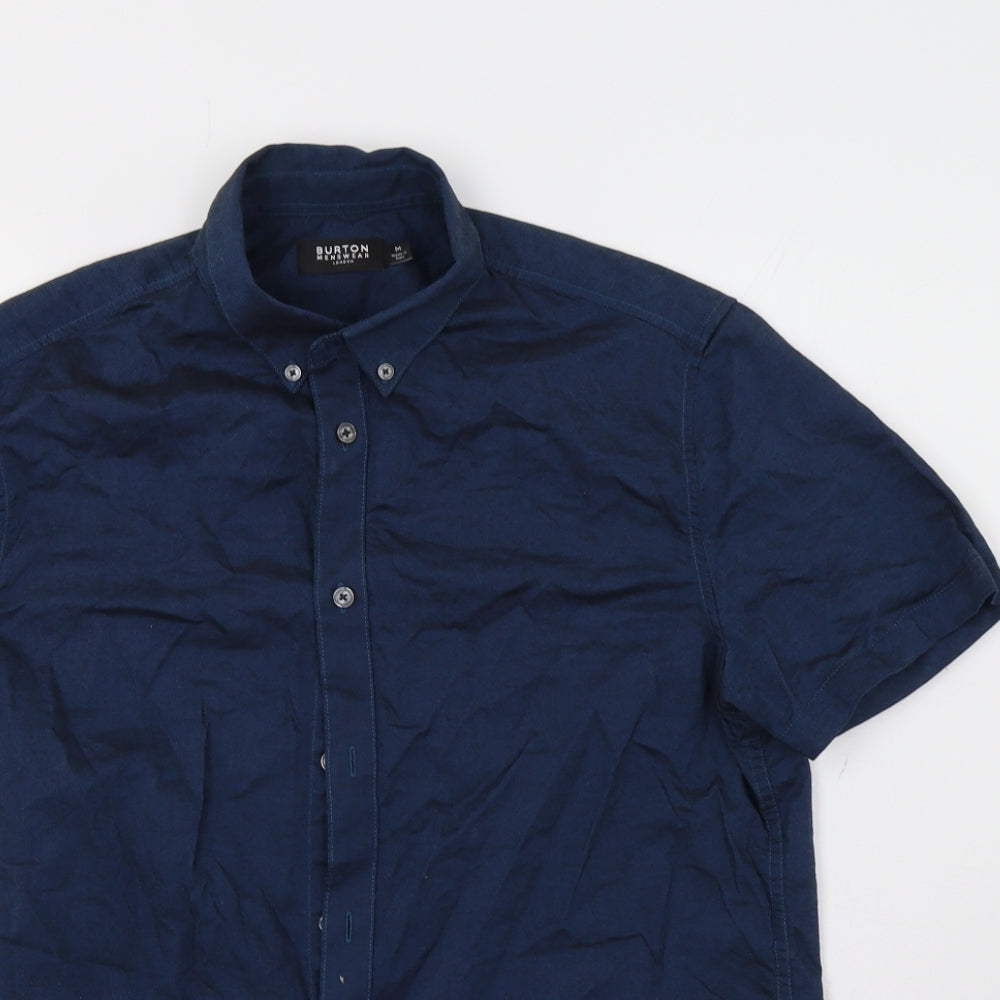 Burton Mens Blue    Button-Up Size M