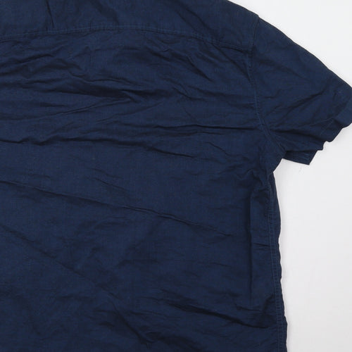 Burton Mens Blue    Button-Up Size M