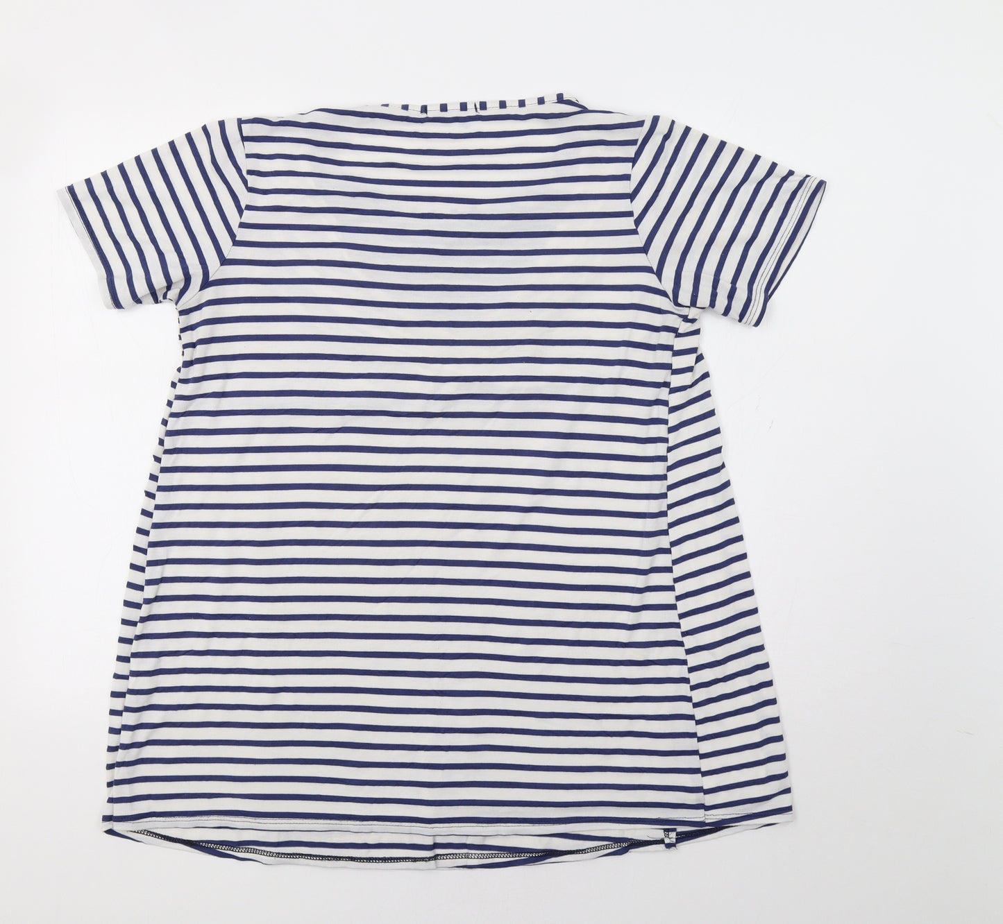 Bluebelle Womens Blue Striped  Basic Blouse Size 14  - Maternity