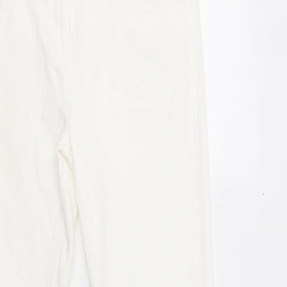 NEXT Womens White   Straight Jeans Size 12 L31 in