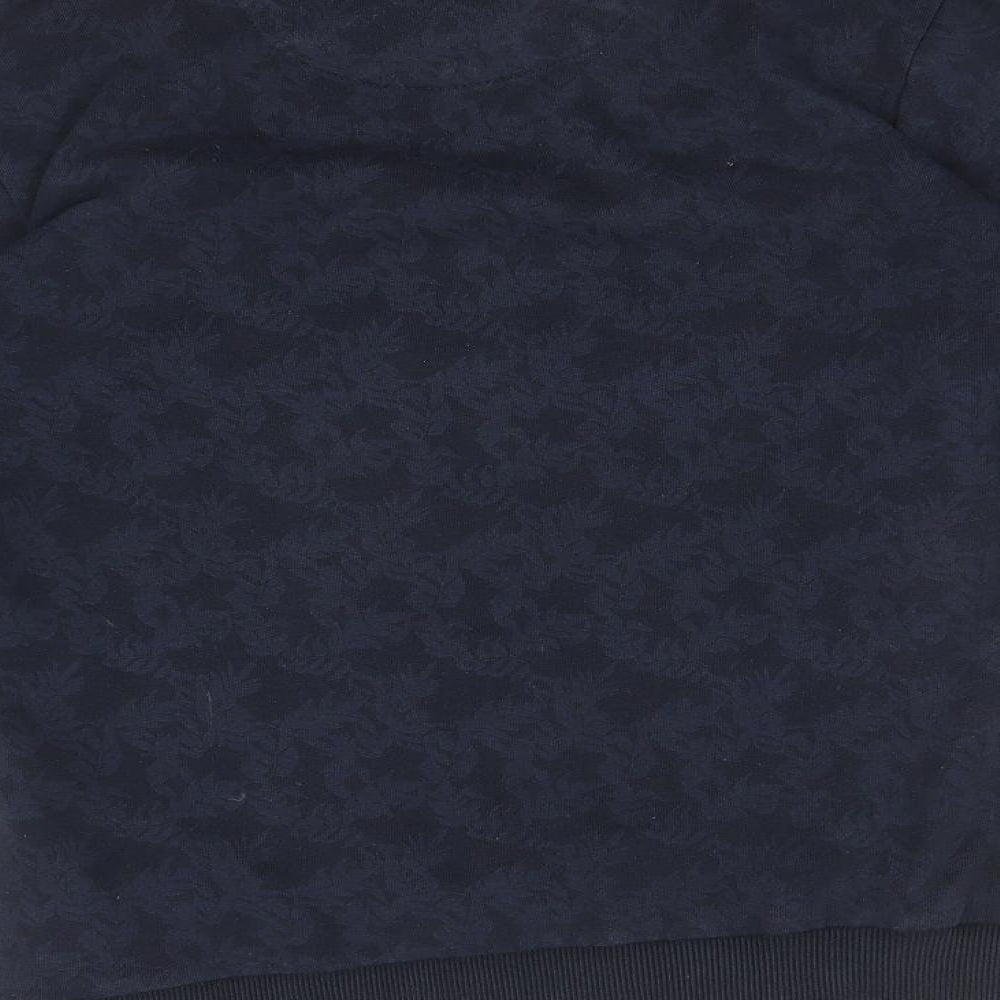 NEXT Mens Blue Floral  Pullover Sweatshirt Size S