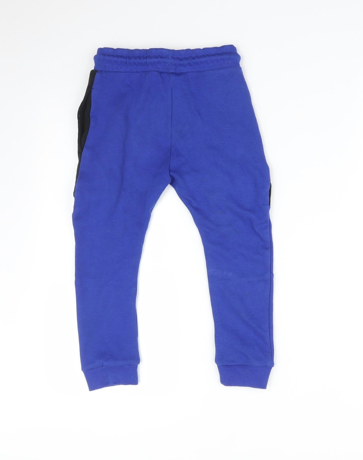 George Boys Blue   Jogger Trousers Size 4-5 Years