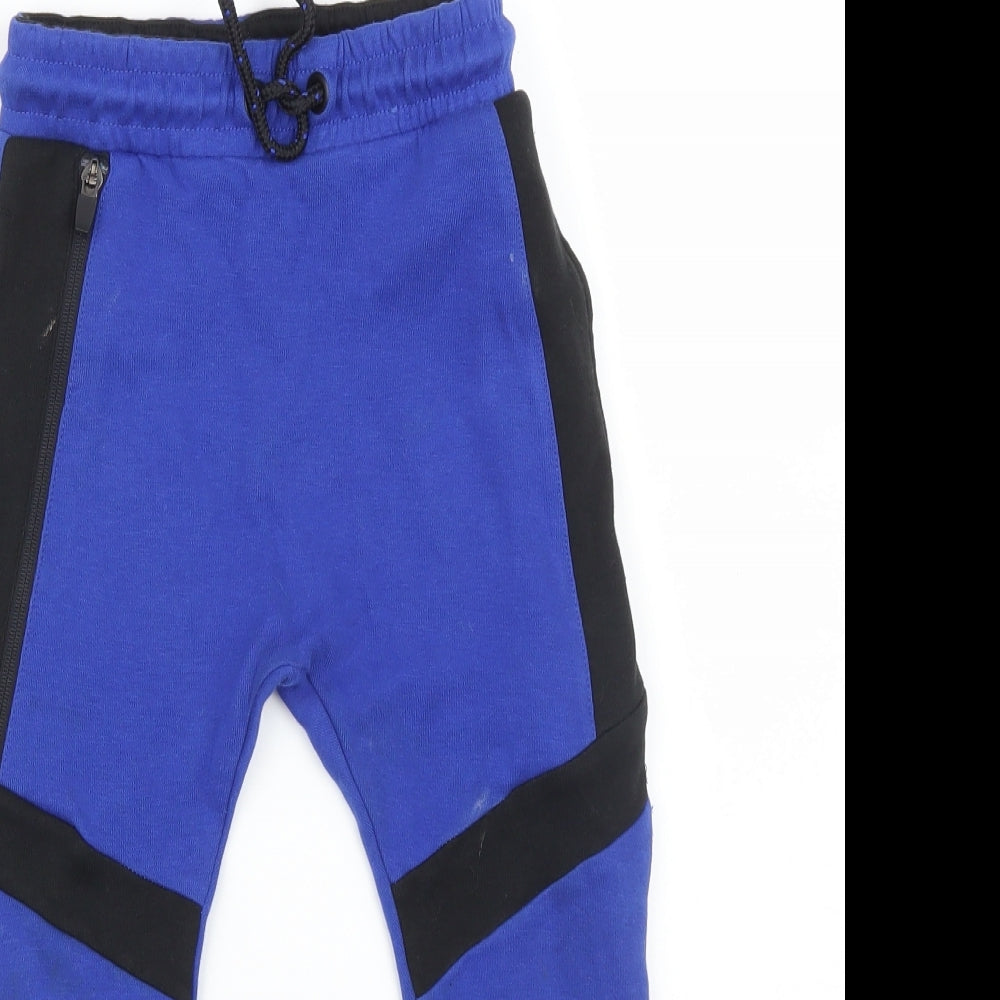George Boys Blue   Jogger Trousers Size 4-5 Years