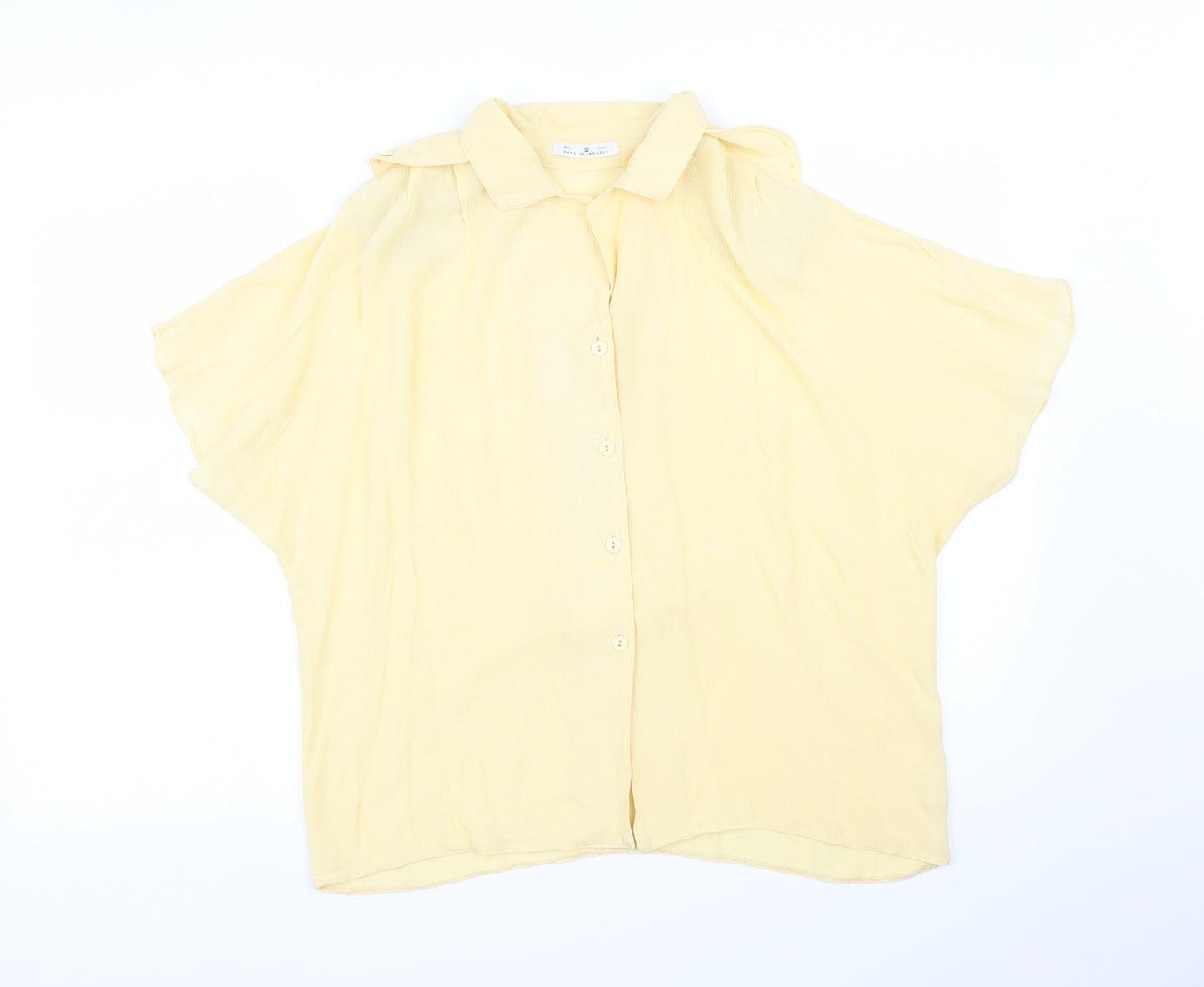 PAUL SEPERATES Womens Yellow   Basic Blouse Size 14
