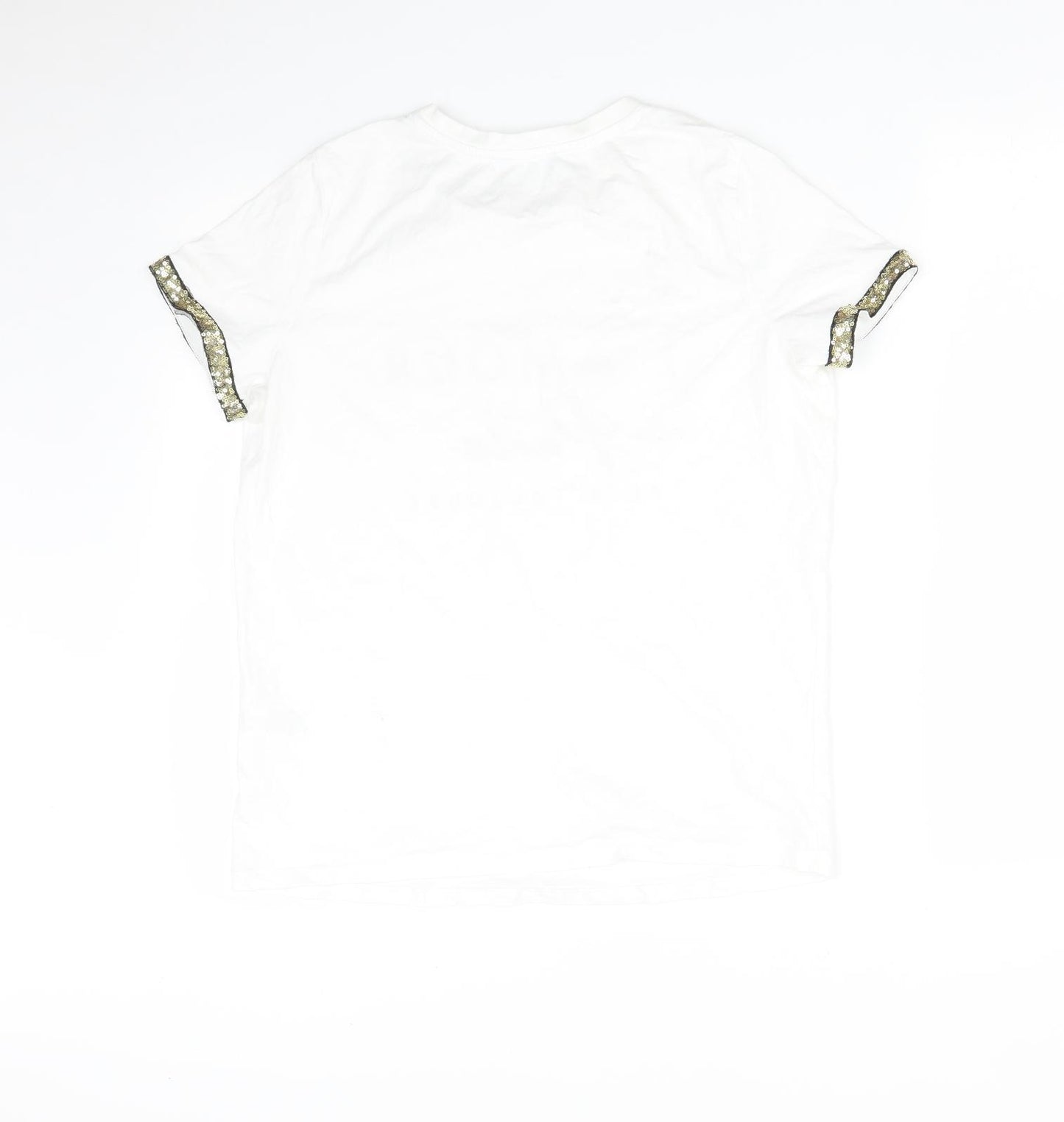 VERY  Womens White   Basic T-Shirt Size 12