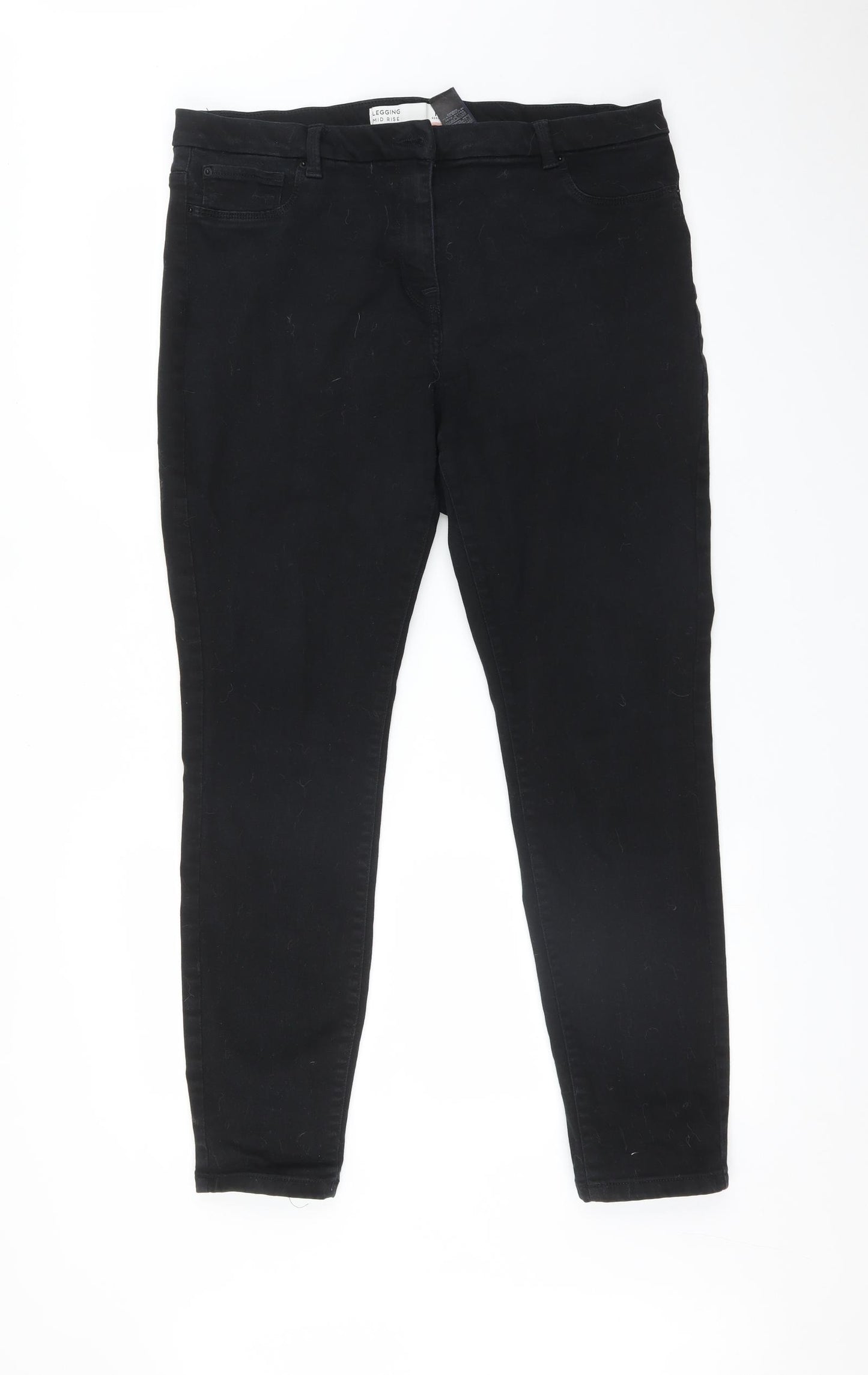NEXT Womens Black   Jegging Jeans Size 18 L28 in