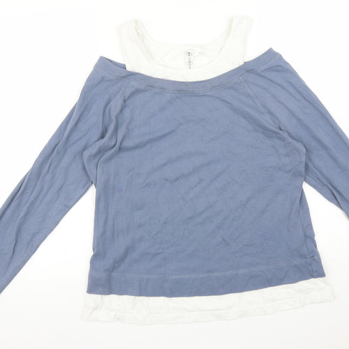 Rainbow Womens Blue   Basic T-Shirt Size L