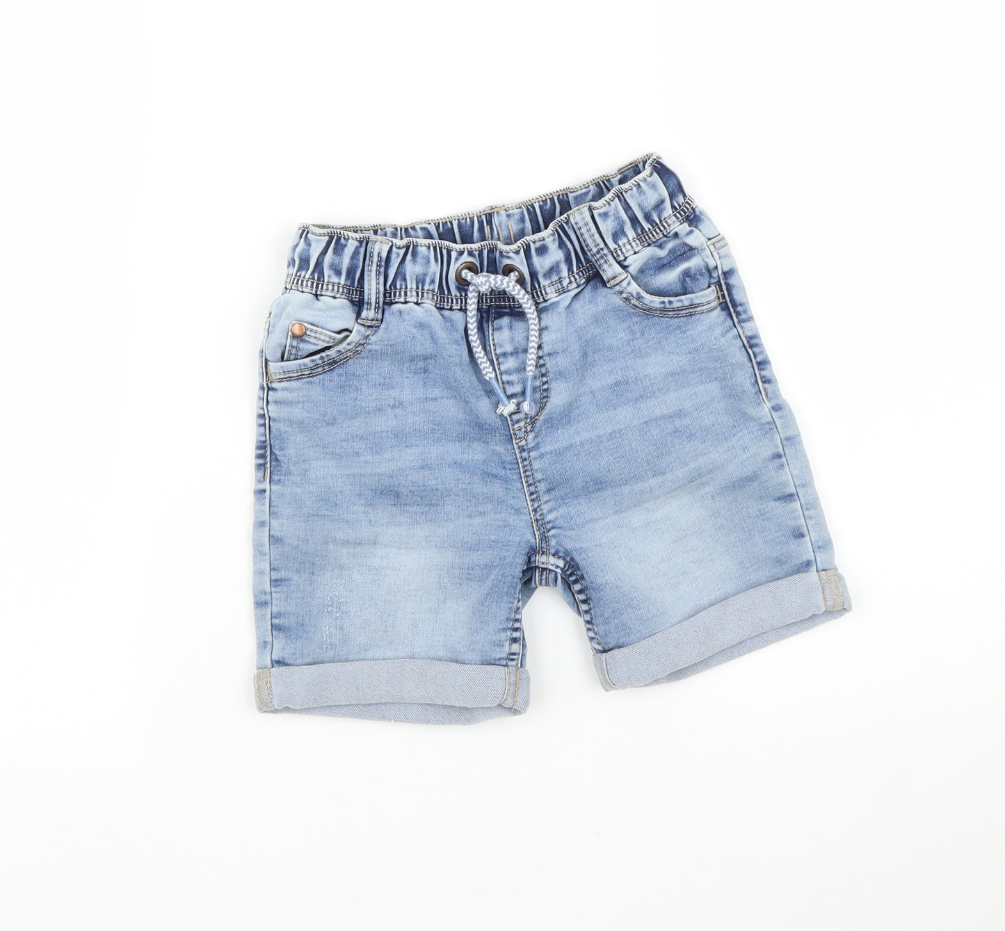 Nutmeg Girls Blue   Paperbag Shorts Size 3-4 Years