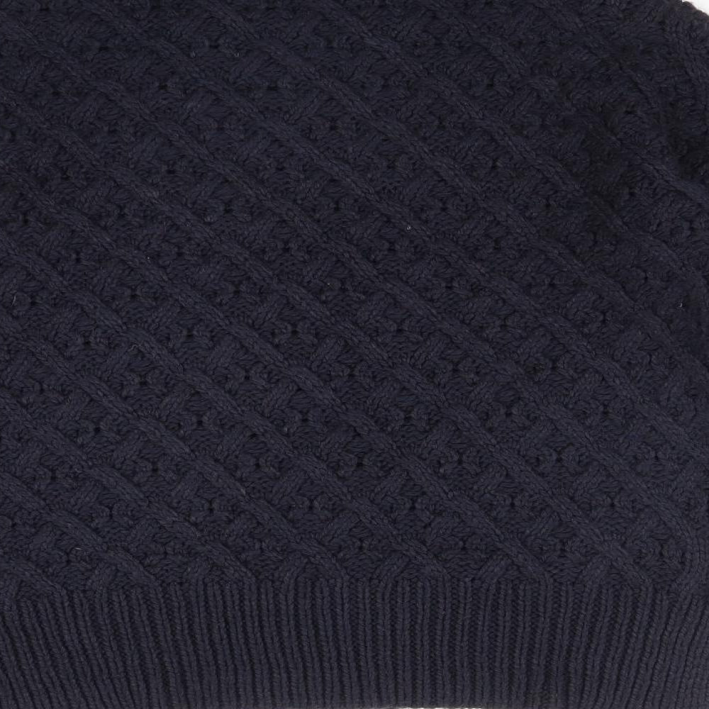 TU Womens Blue Geometric  Pullover Jumper Size 14