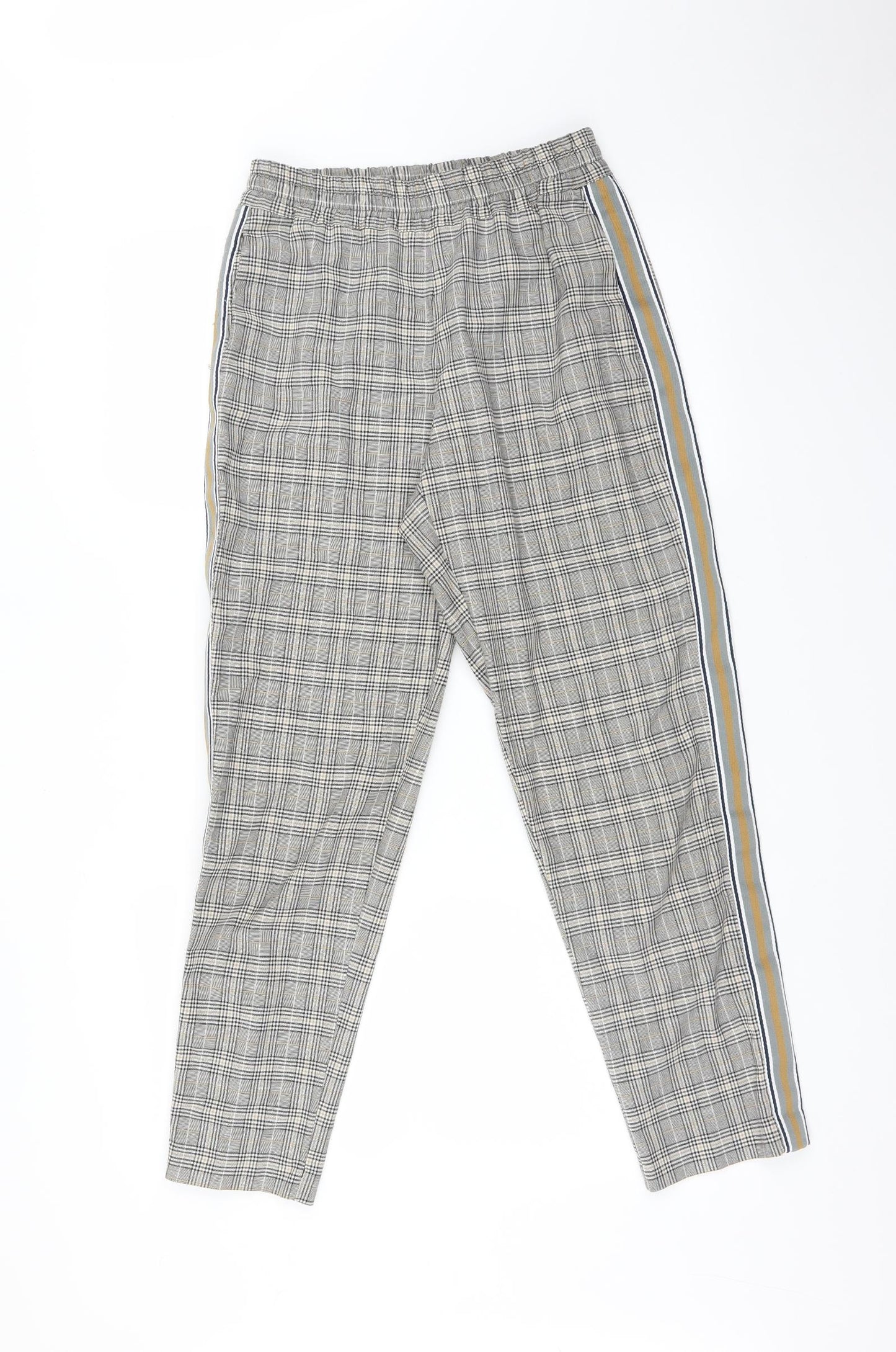 Zara Womens Multicoloured Check  Trousers  Size S L26 in