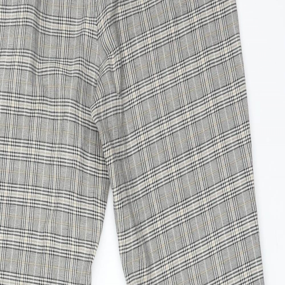 Zara Womens Multicoloured Check  Trousers  Size S L26 in