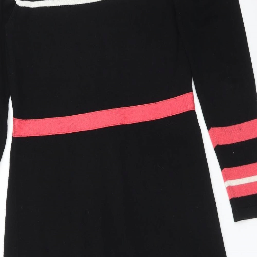 M&Co Womens Multicoloured Striped  Jumper Dress  Size M