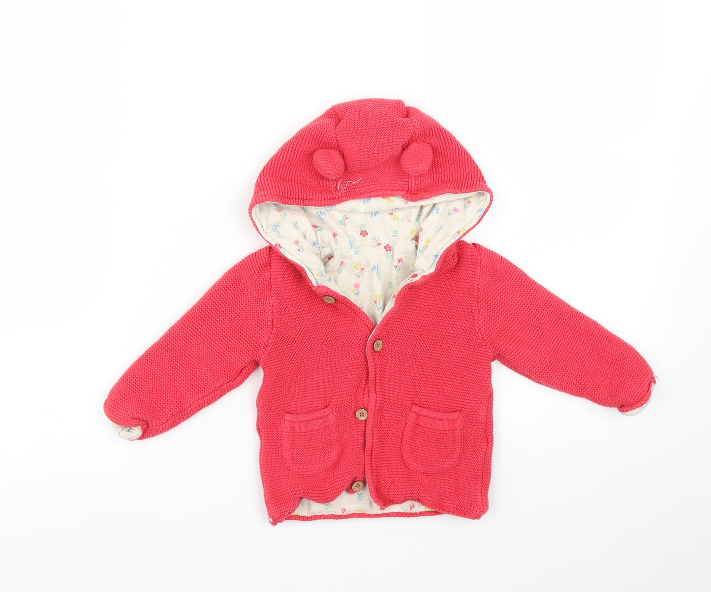 TU Girls Pink   Cardigan Jumper Size 6-9 Months