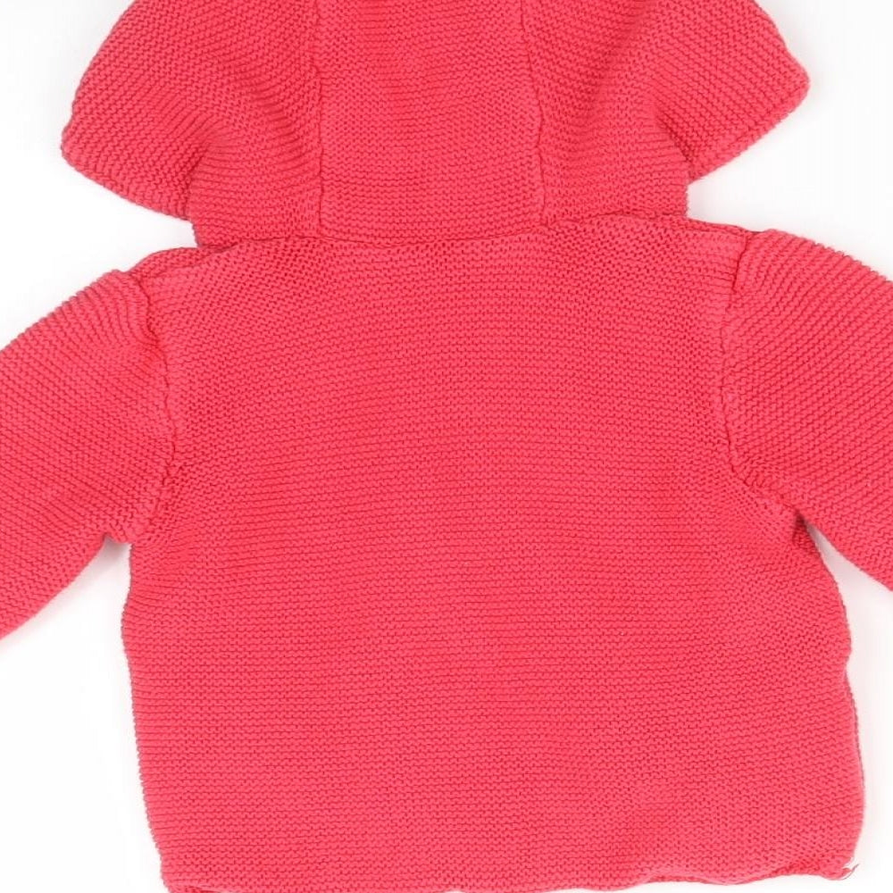 TU Girls Pink   Cardigan Jumper Size 6-9 Months