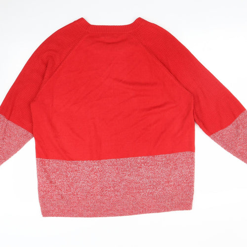 NEXT Womens Red   Pullover Sweatshirt Size M