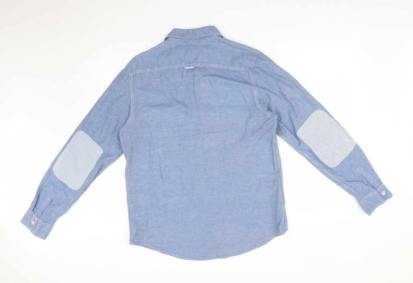 Topman Mens Blue    Button-Up Size M