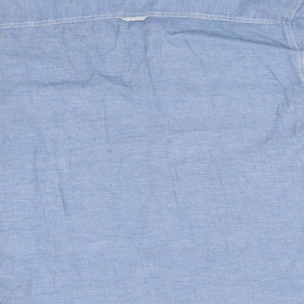 Topman Mens Blue    Button-Up Size M