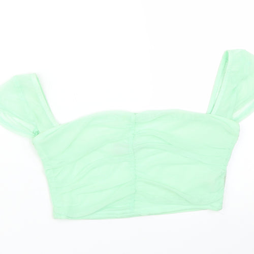PRETTYLITTLETHING Womens Green   Basic T-Shirt Size 8