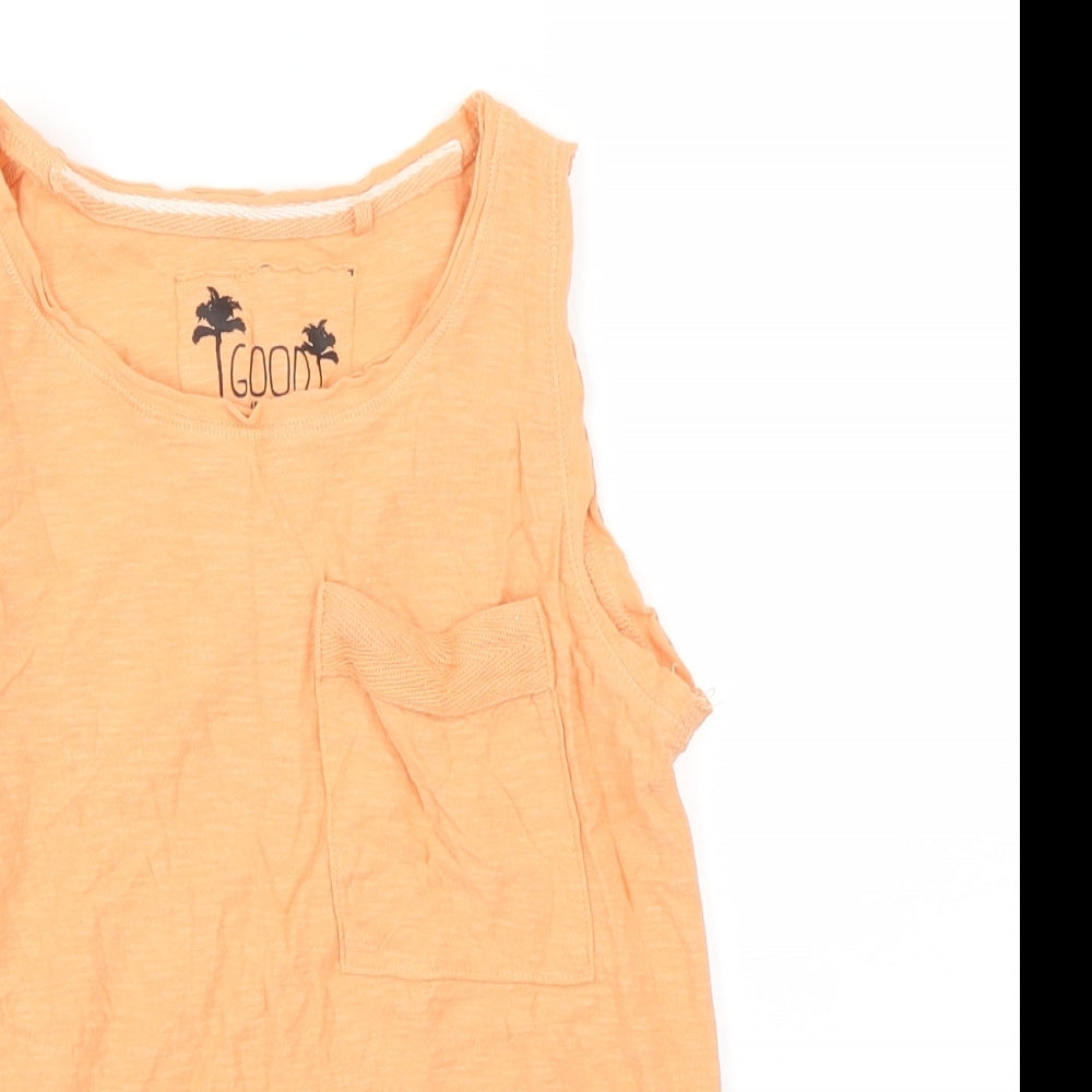 Zara Boys Orange   Basic Tank Size 6 Years