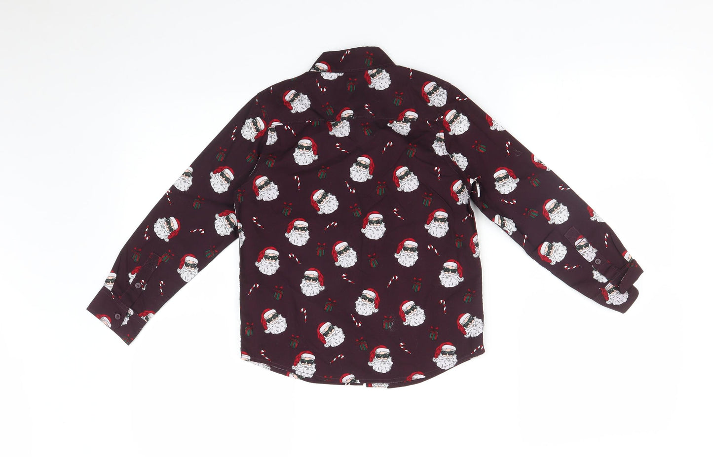 NEXT Boys Multicoloured Geometric  Basic Button-Up Size 6 Years  - CHRISTMAS