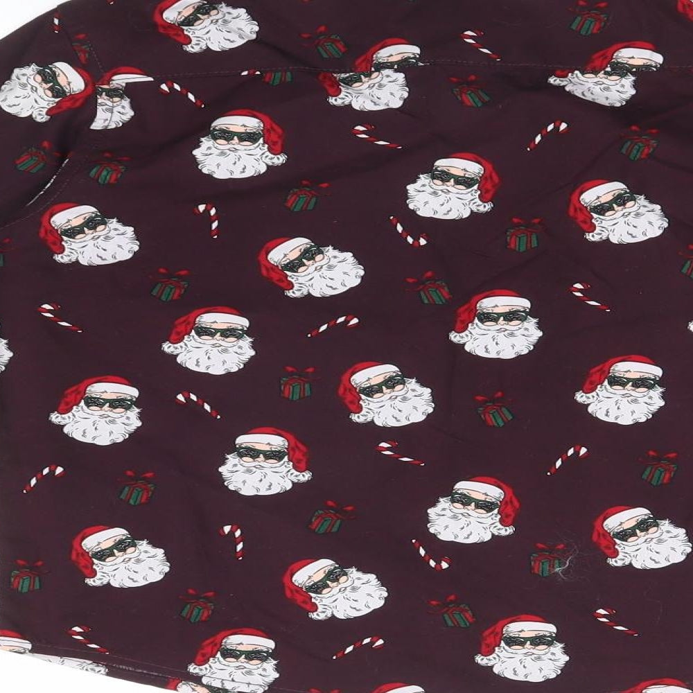 NEXT Boys Multicoloured Geometric  Basic Button-Up Size 6 Years  - CHRISTMAS