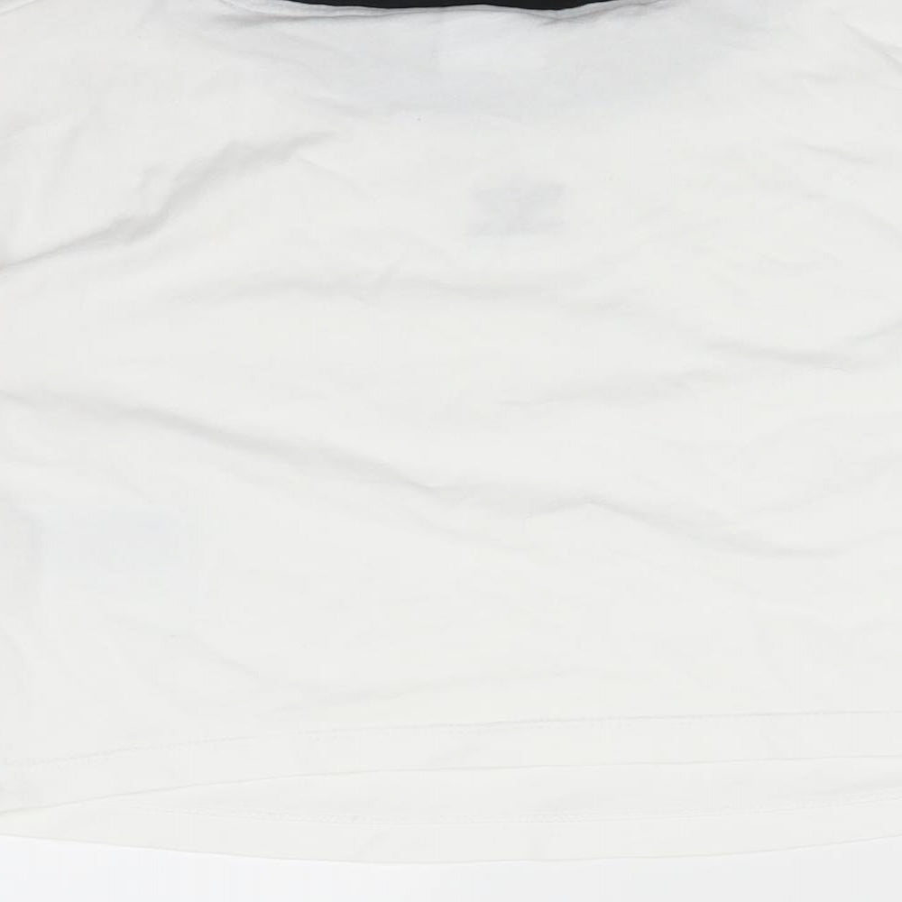 adidas Womens White   Basic T-Shirt Size 6