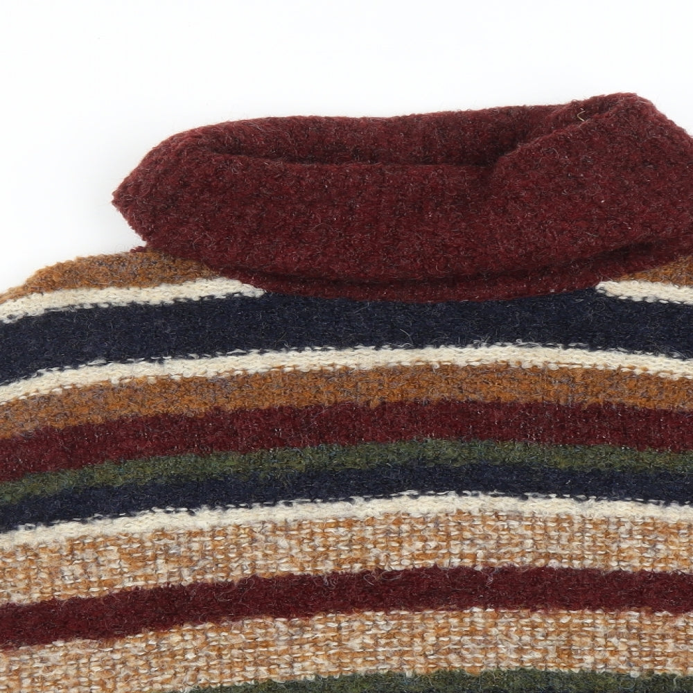 Papaya Womens Multicoloured Striped  Pullover Jumper Size M