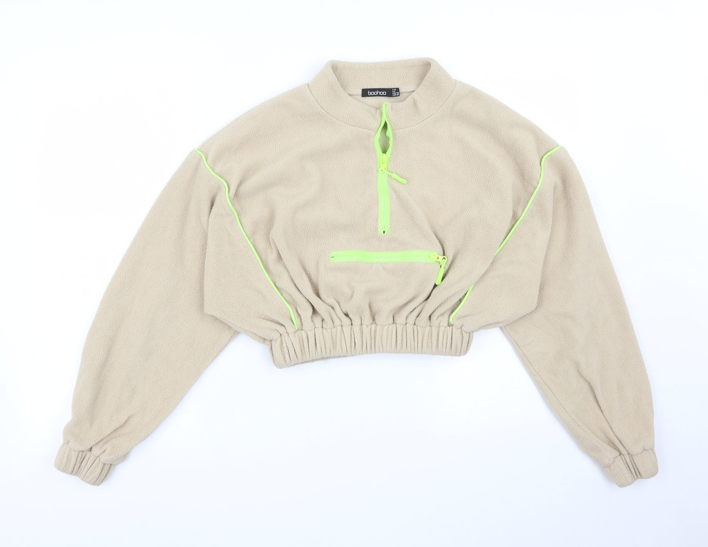 Boohoo Womens Beige   Pullover Jumper Size 10